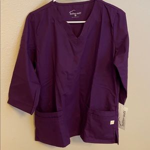 3/4 sleeve scrub top - Butter Soft